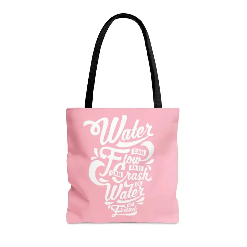 Chic Water Pink Tote Bag Turning Heads
