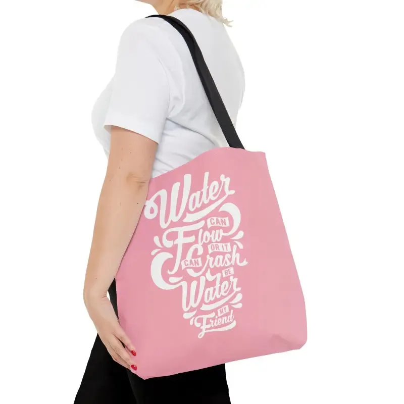 Chic Water Pink Tote Bag Turning Heads