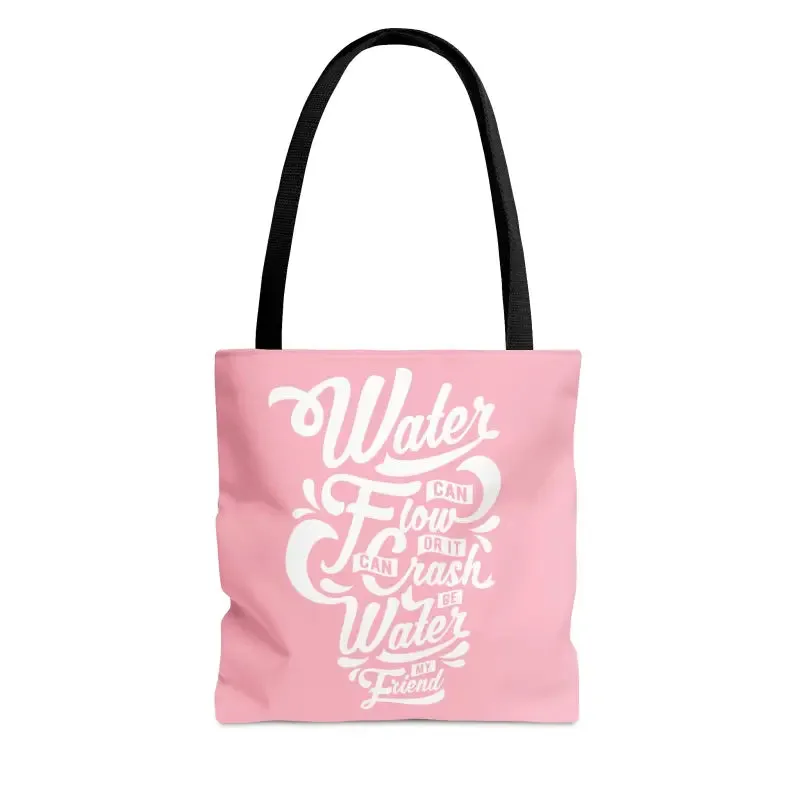 Chic Water Pink Tote Bag Turning Heads