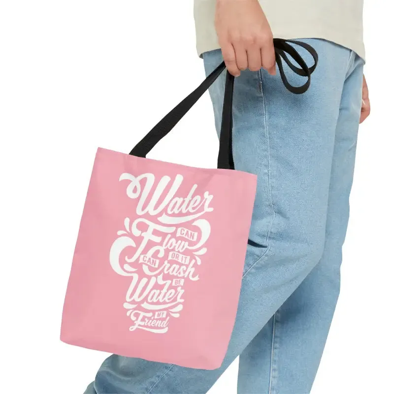 Chic Water Pink Tote Bag Turning Heads