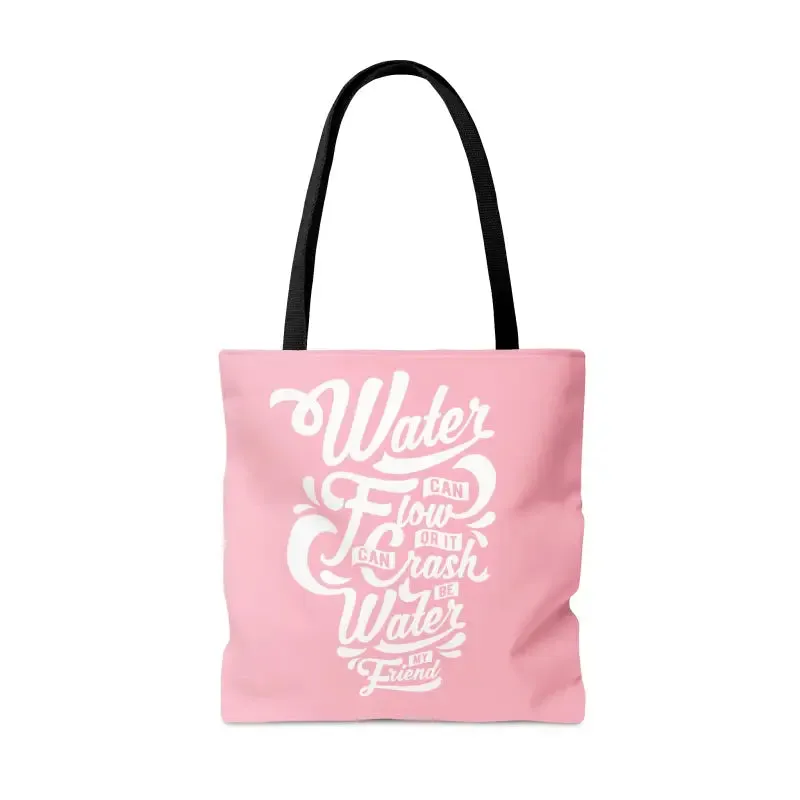 Chic Water Pink Tote Bag Turning Heads