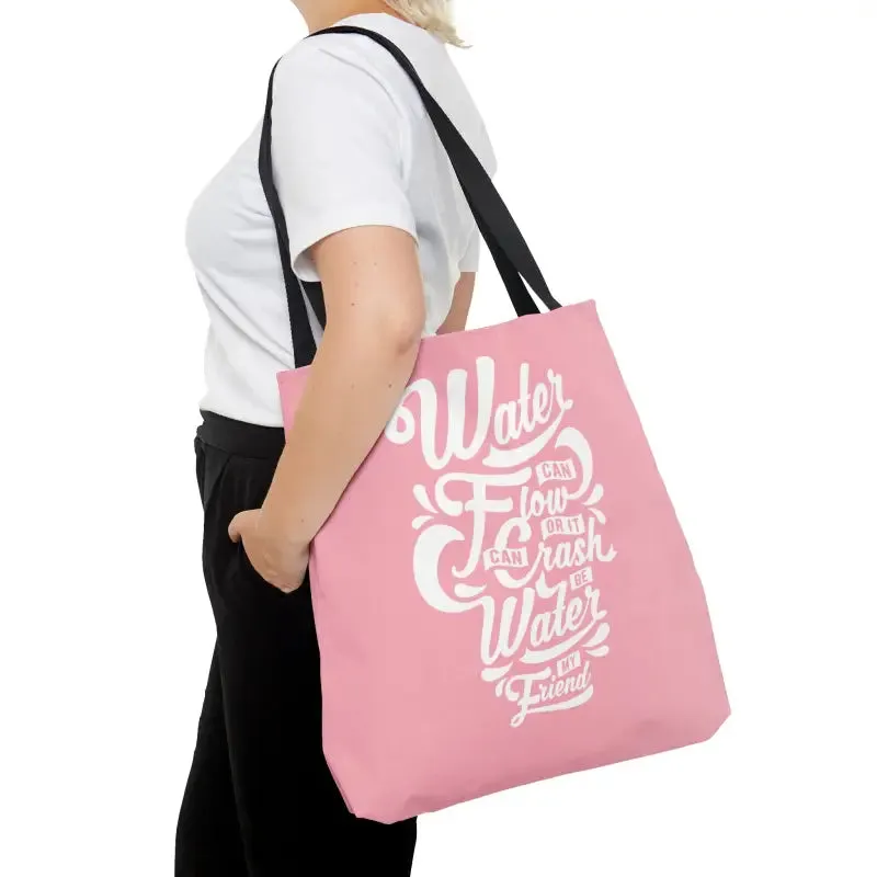 Chic Water Pink Tote Bag Turning Heads