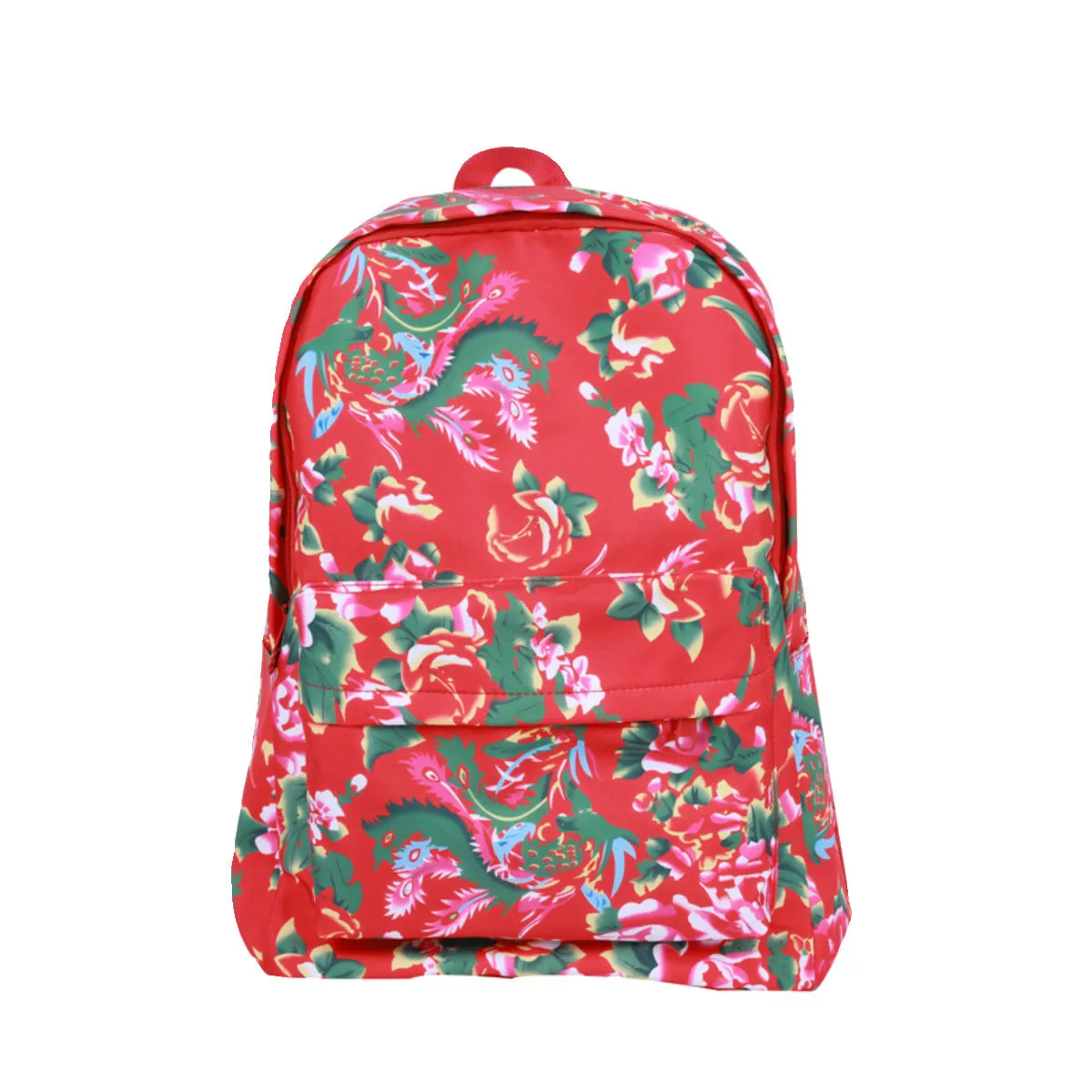 Chinese National Style Northeastern Floral Backpack – Unique Design for High School & College Students