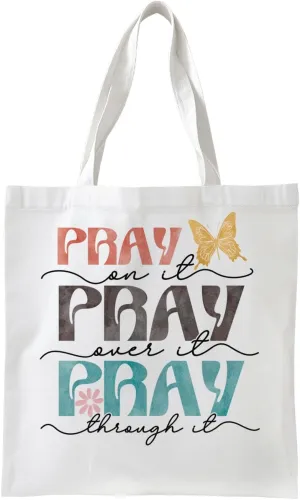 Christian Aesthetic Canvas Tote Bags for Women, Bible Tote Bags, Christian Gifts for Women, Bible Verse Gifts