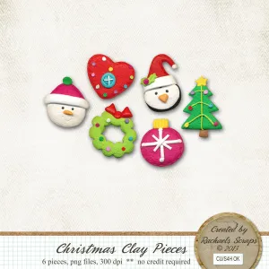 Christmas Clay Pieces