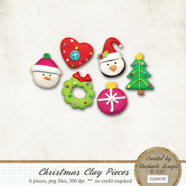 Christmas Clay Pieces