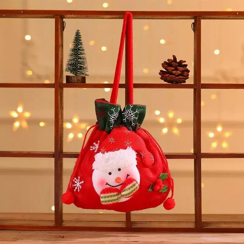 Christmas Gift Bags 1PC 4Styles Flannelette