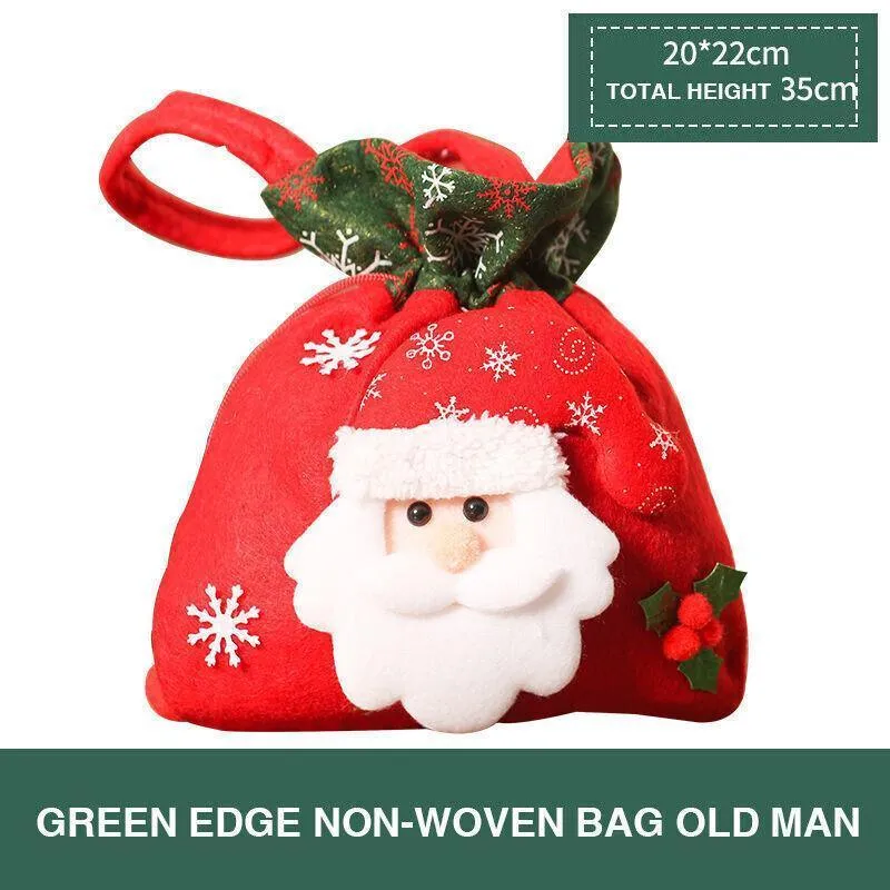 Christmas Gift Bags 1PC 4Styles Flannelette