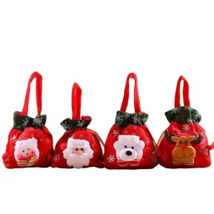 Christmas Gift Bags 1PC 4Styles Flannelette