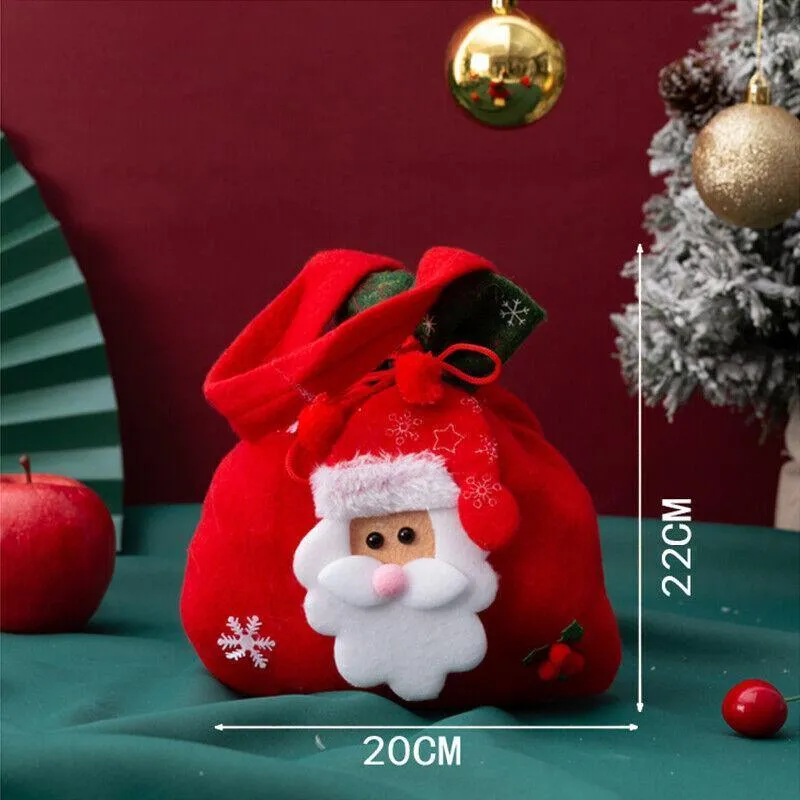 Christmas Gift Bags 1PC 4Styles Flannelette