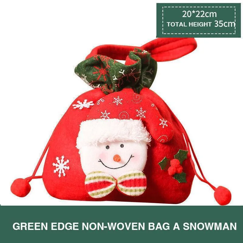 Christmas Gift Bags 1PC 4Styles Flannelette