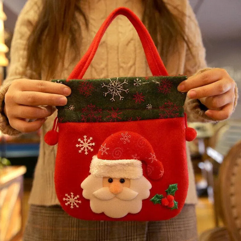 Christmas Gift Bags 1PC 4Styles Flannelette