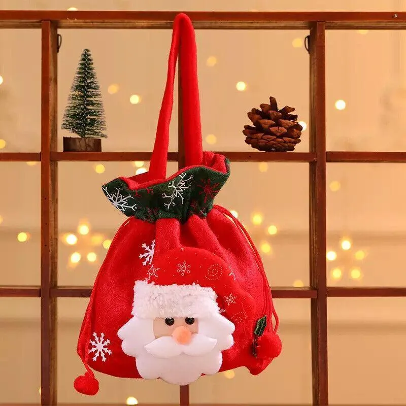 Christmas Gift Bags 1PC 4Styles Flannelette