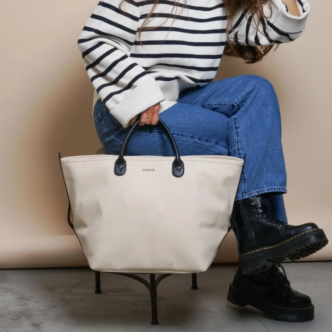 Cincha Canvas Go-Tote Bag, Water-Resistant, Versatile Travel Bag, Lightweight & Compact, As Seen on Oprah's Favorite Things