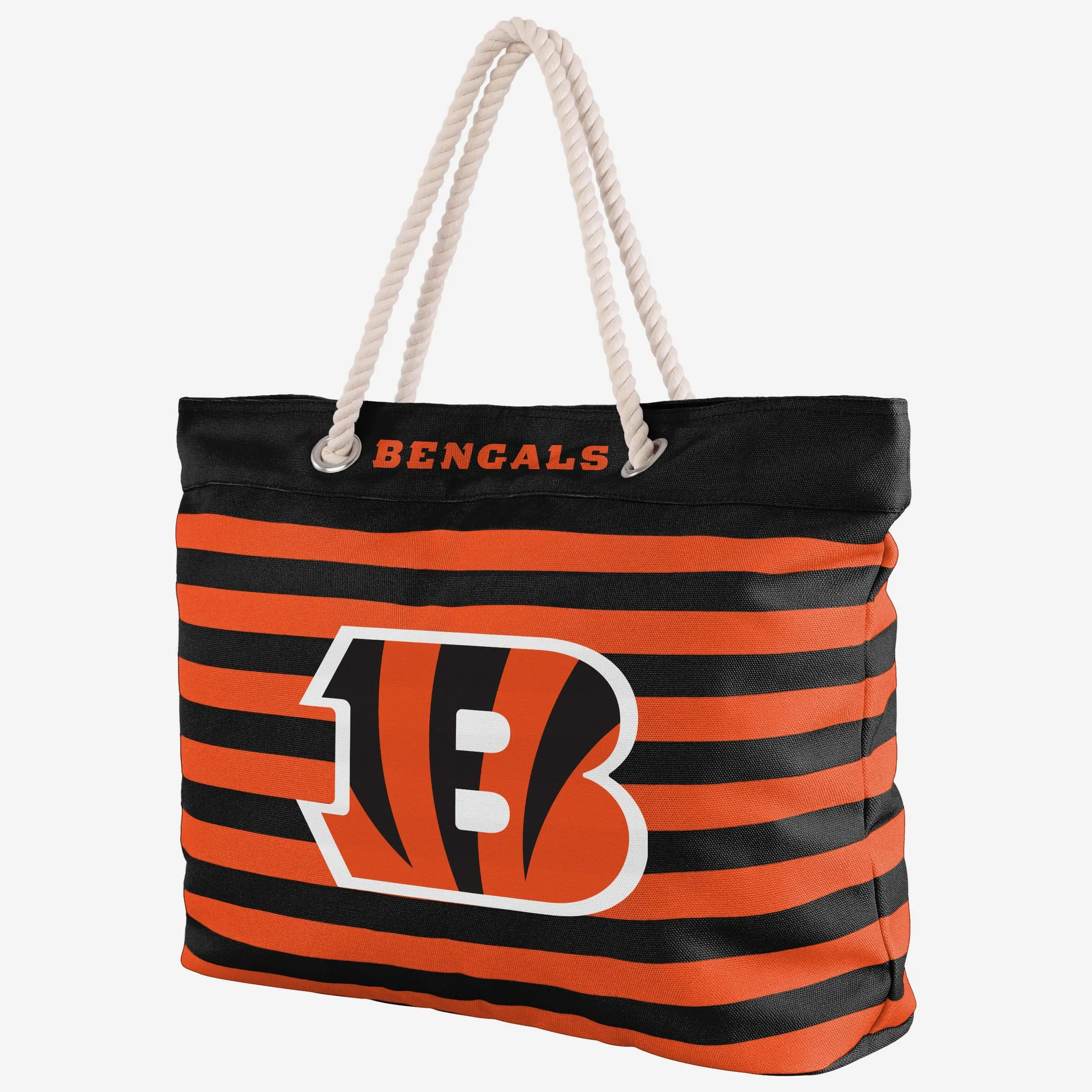 Cincinnati Bengals Nautical Stripe Tote Bag