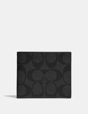 COACH SIGNATURE MONOGRAM 3 IN 1 MEN'S WALLET