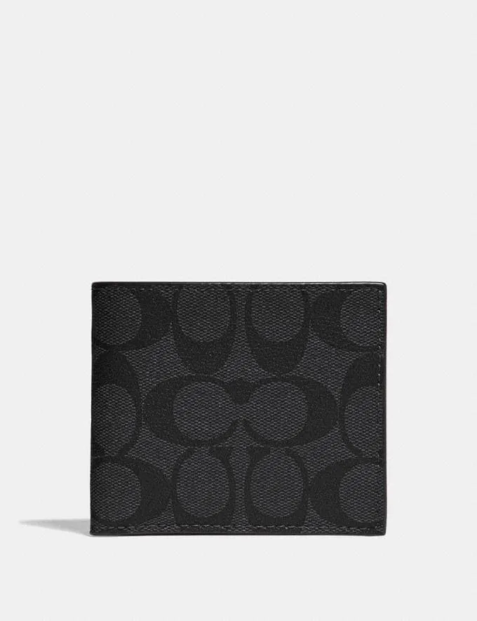 COACH SIGNATURE MONOGRAM 3 IN 1 MEN'S WALLET