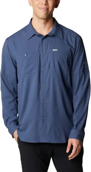 Columbia Men's Silver Ridge Utility Lite Long Sleeve, Dark Mountain, 1X Big