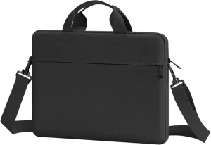 Computer Laptop Messenger Shoulder Bag Laptop Carrying Case for Woman Man, Laptop Tablet Briefcases Satchel Bag Business Trip Bag for Work (Black)