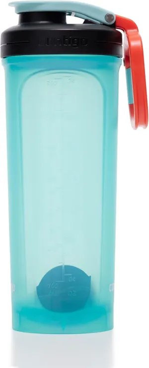 Contigo Shake & Go 2.0 Protein Shaker Bottle with Mixer Ball | Large BPA Free Blender | Ideal for Protein Powder, Nutrition Shakes or Smoothies | Leak Proof Sports Bottle | Bubble Tea | 820 ml