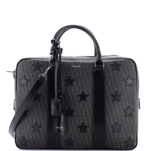 Convertible Briefcase Monogram Canvas with Applique Medium