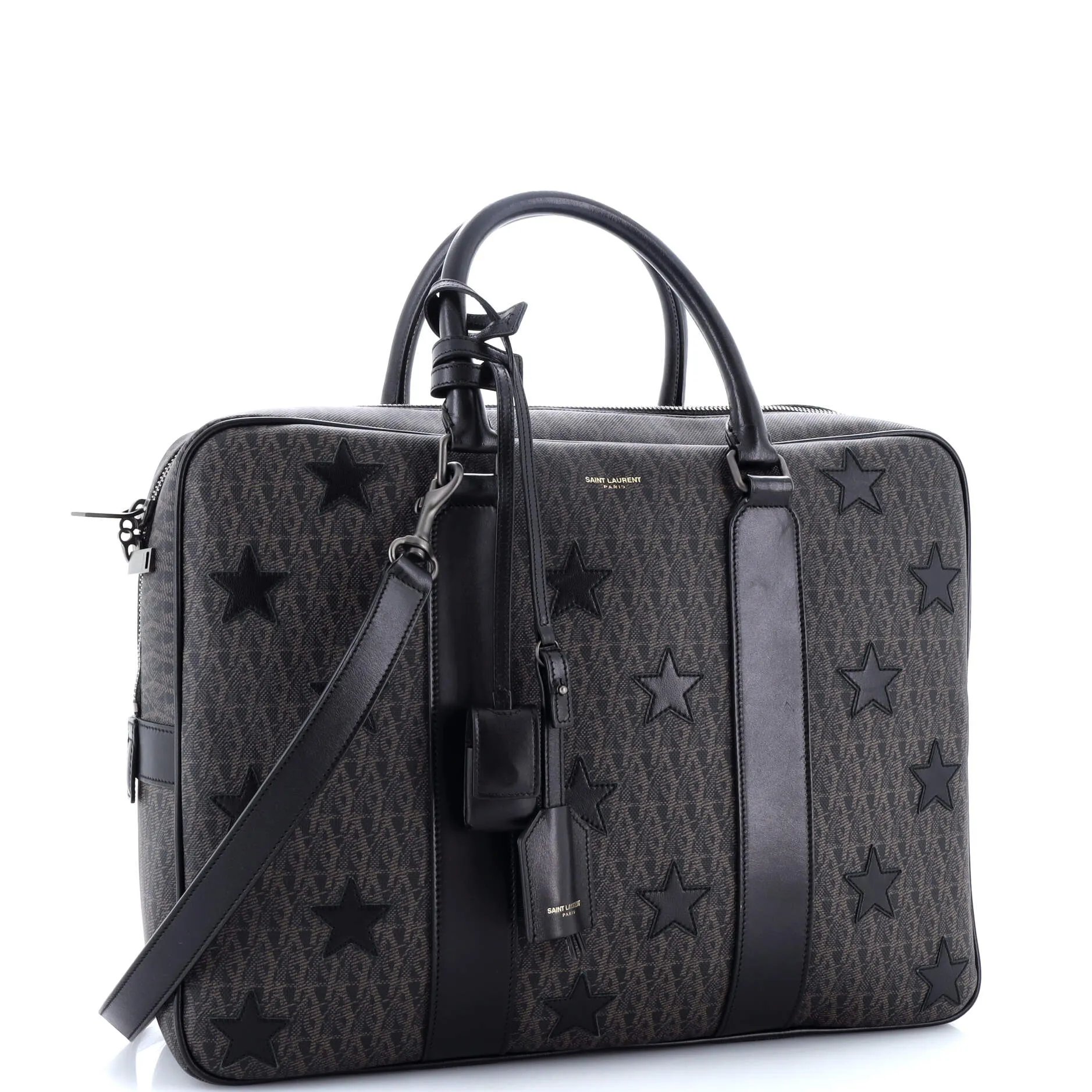 Convertible Briefcase Monogram Canvas with Applique Medium