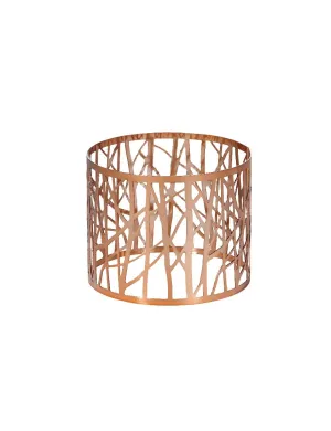 Copper Plate Branch Jar Candle Sleeve