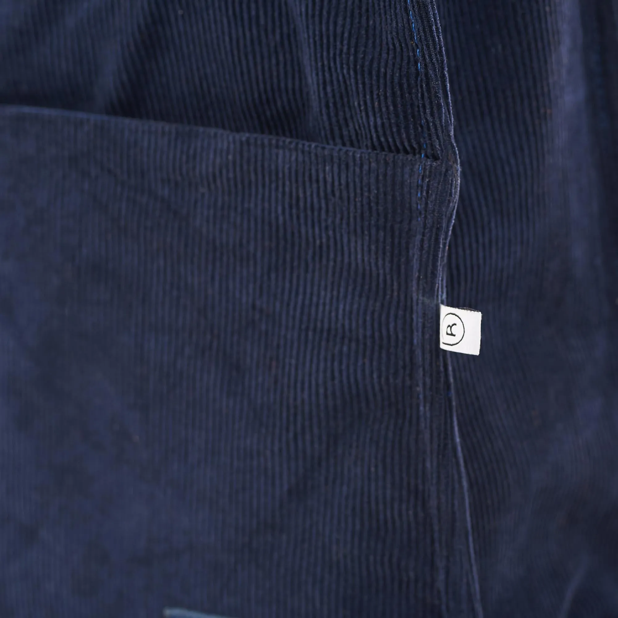 Corduroy Navy Office Tote