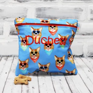 Corgi in Sunglasses Reusable Food Bag