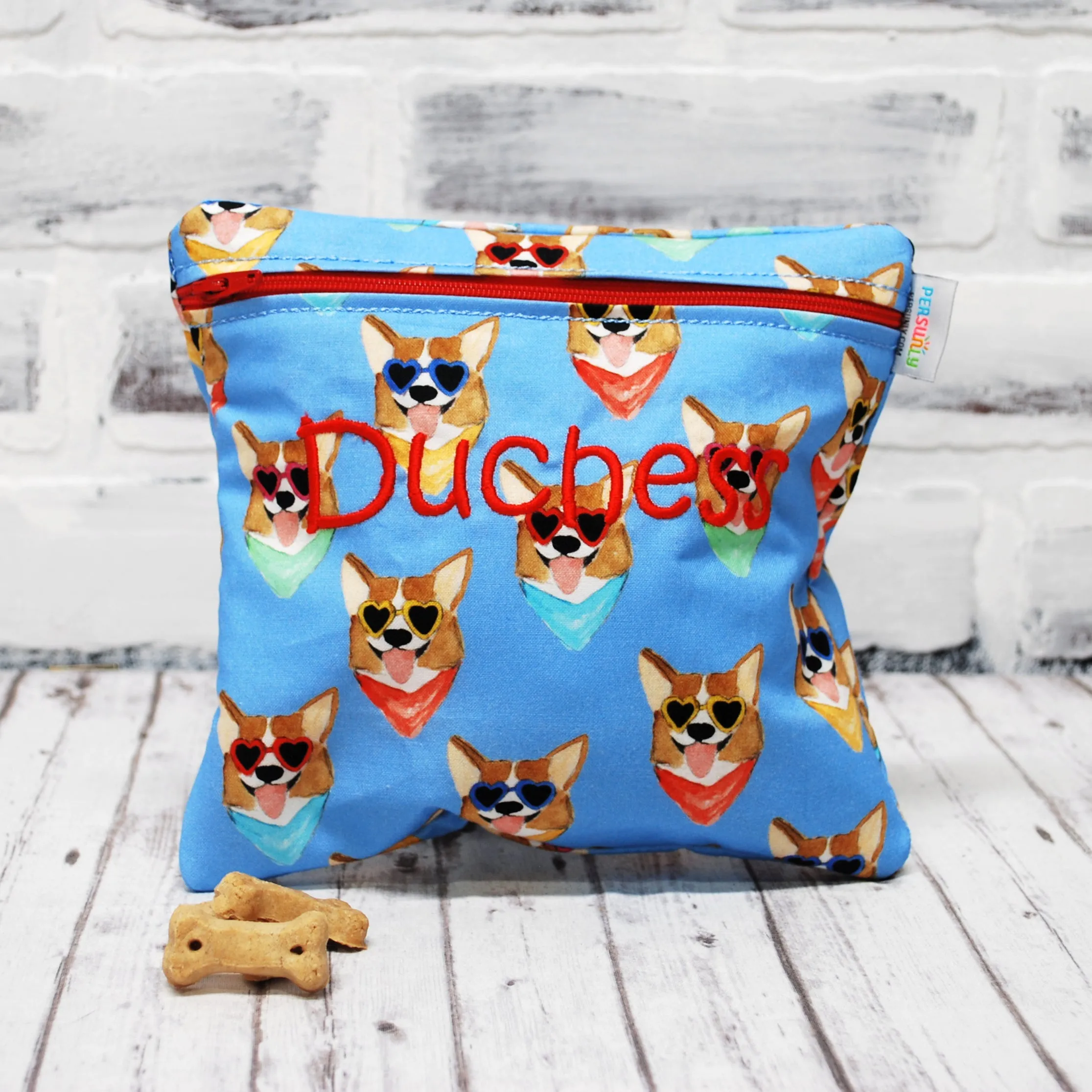 Corgi in Sunglasses Reusable Food Bag