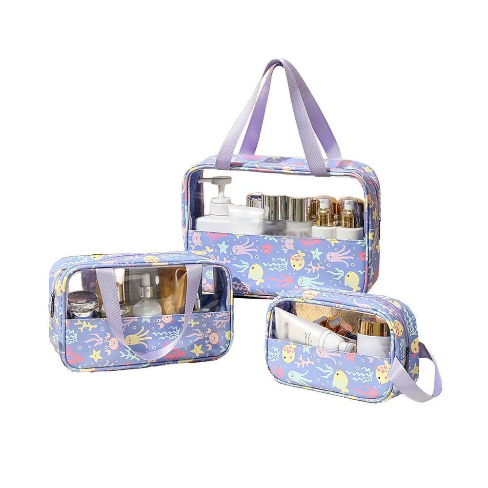 Cosmetic Bags 4Colours 3PCS