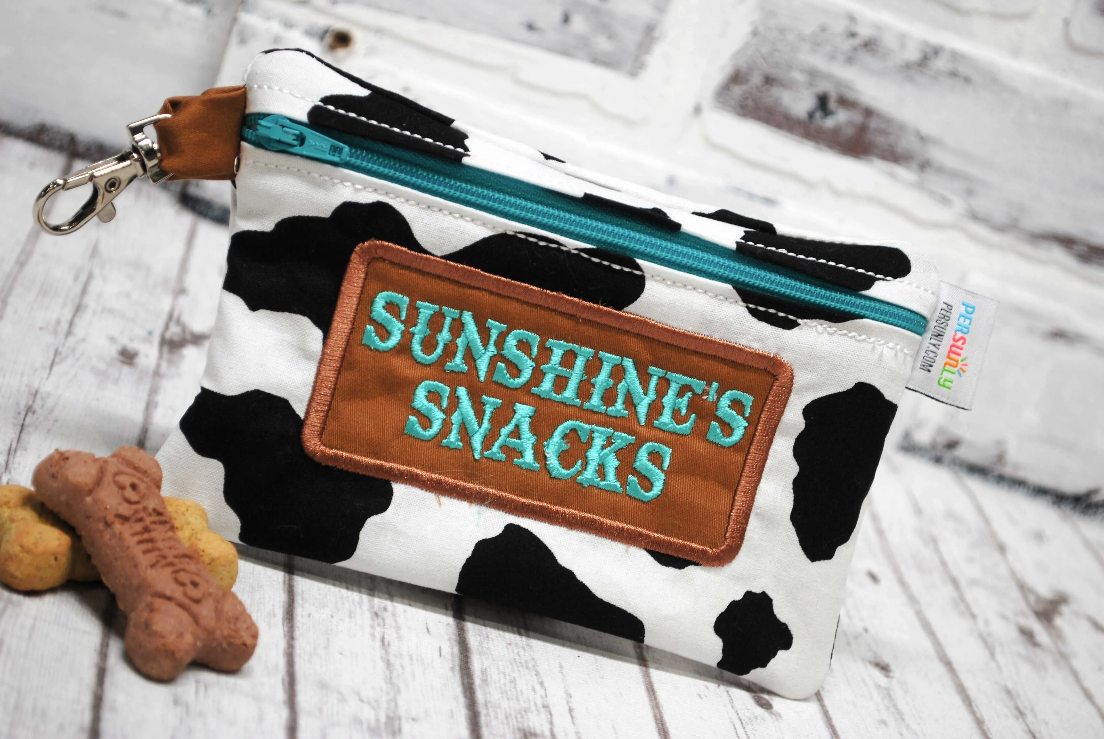 Cow Print Personalized Reusable Treat Bag