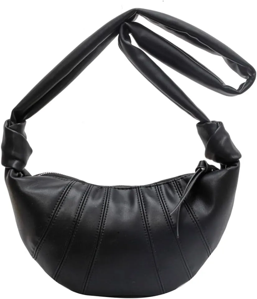 Crescent Crossbody Bag for Women Faux Leather Dumpling Bags Purse Half Moon Shoulder Bag Sling Bag Handbag Satchels
