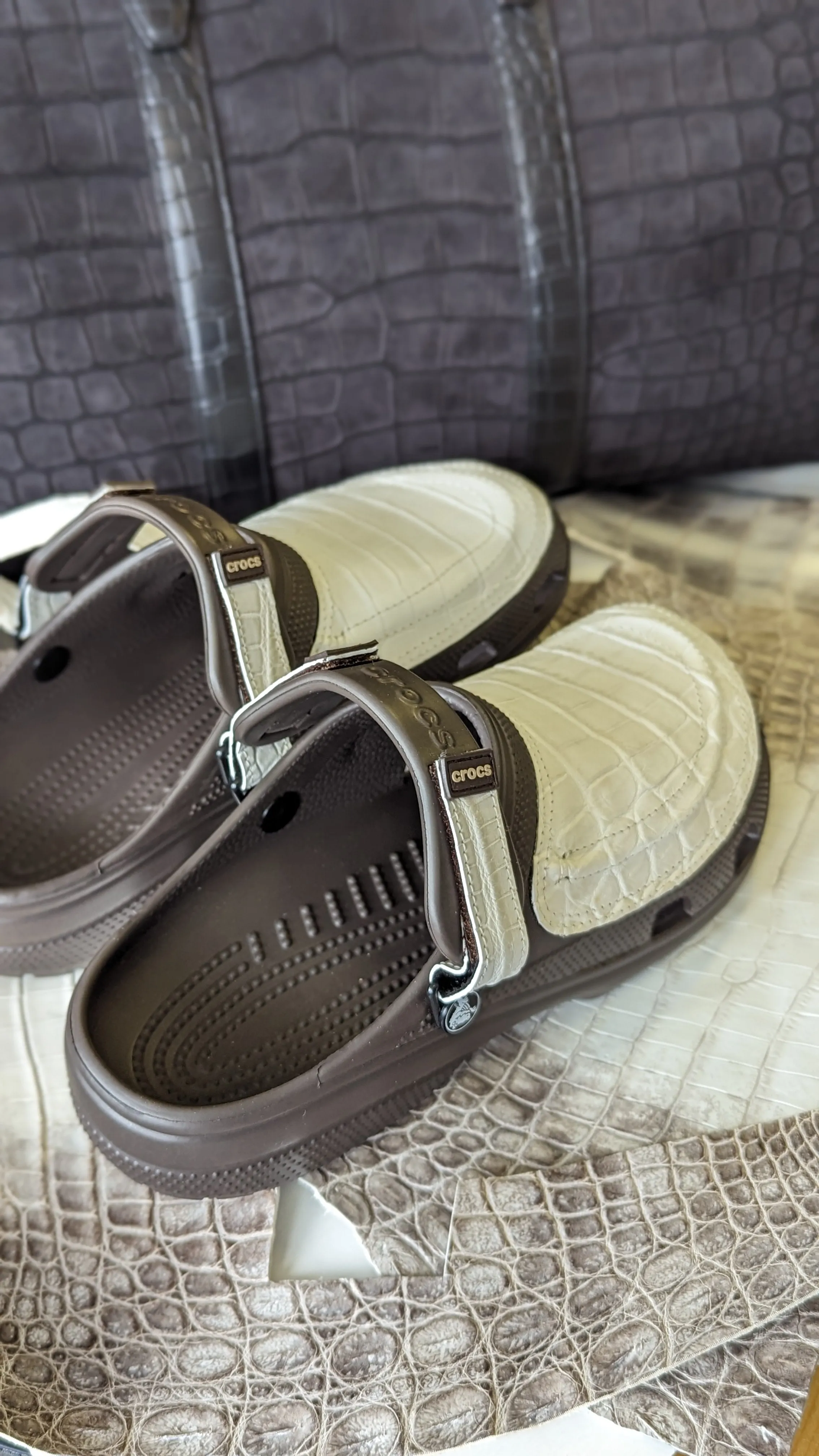 Crocs wrapped in Crocs
