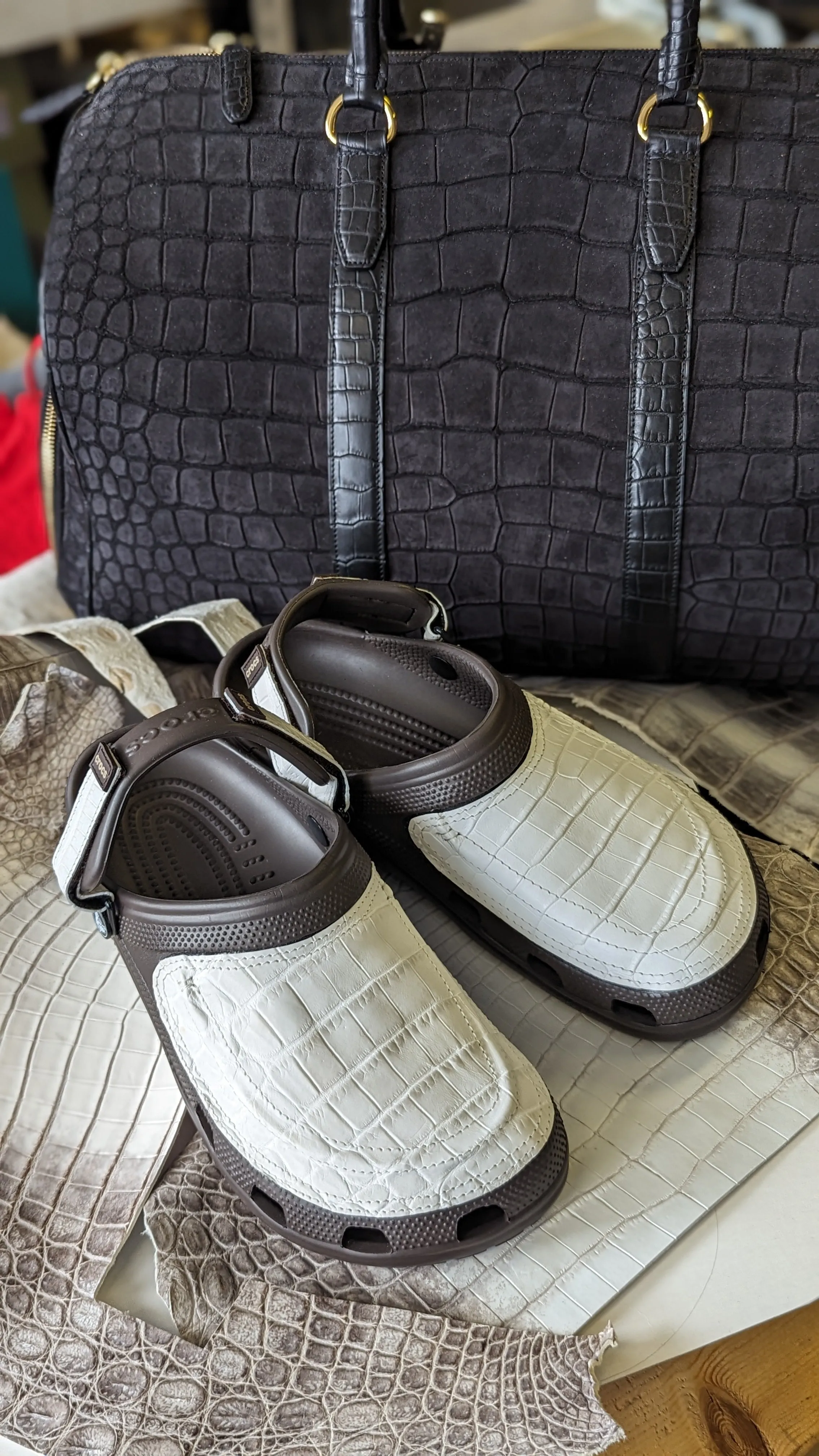 Crocs wrapped in Crocs