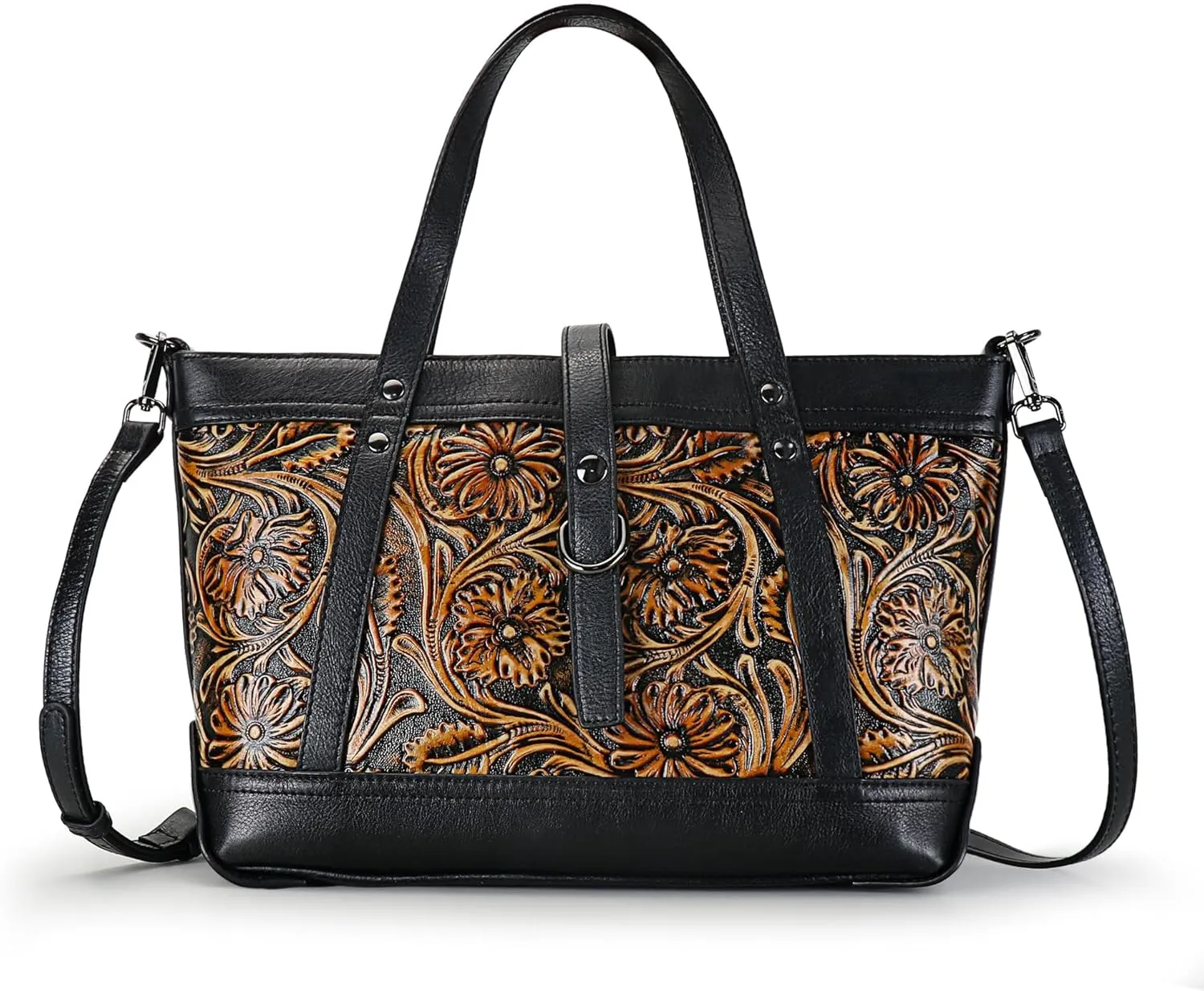 Crossbody Bag for Women Genuine Leather Top Handle Tote Purses Vintage Satchels Handbag
