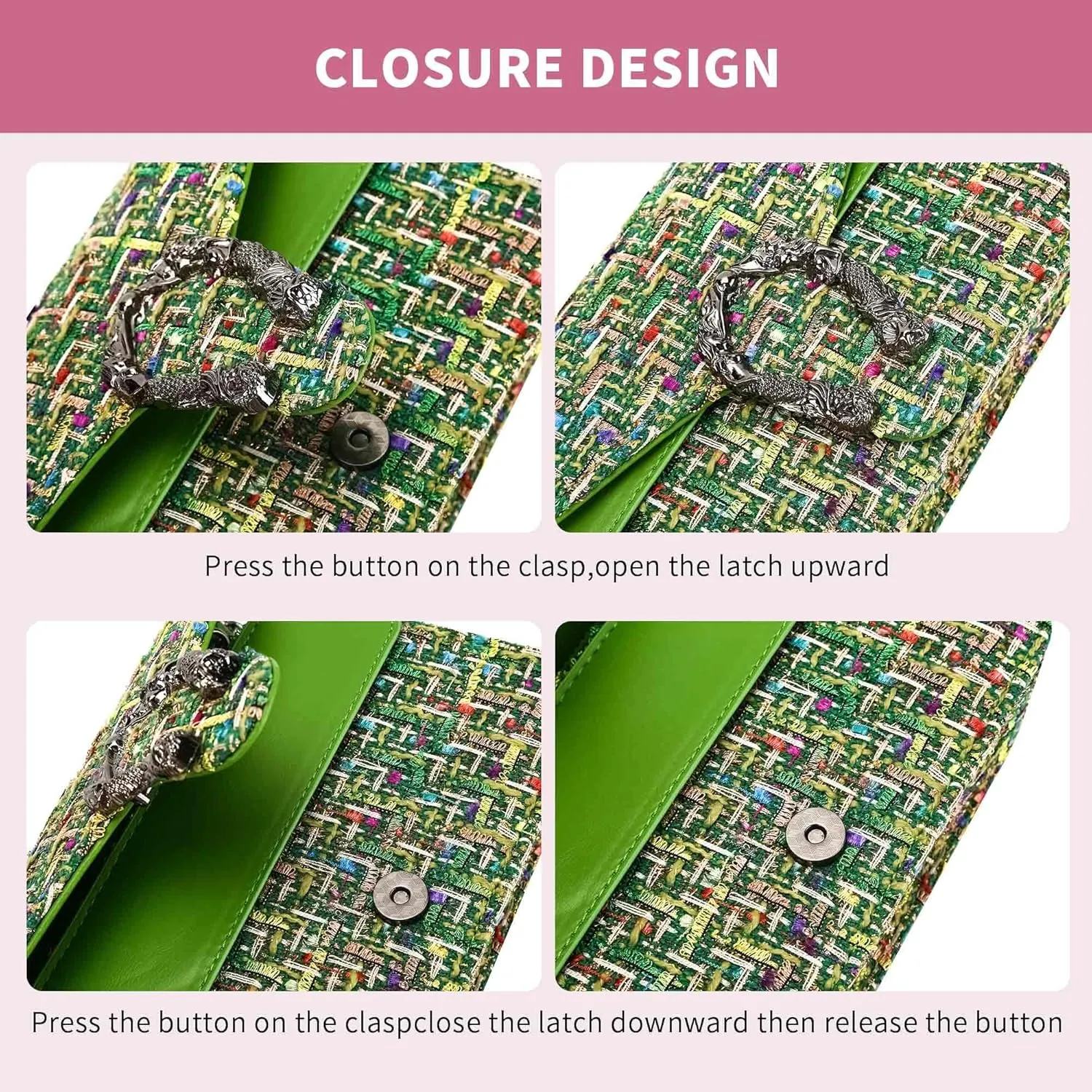 Crossbody Bags for Women Small Handbag Purse Trendy Shoulder Bag Clutch Evening Bag Quilted Satchels, with Chain Strap