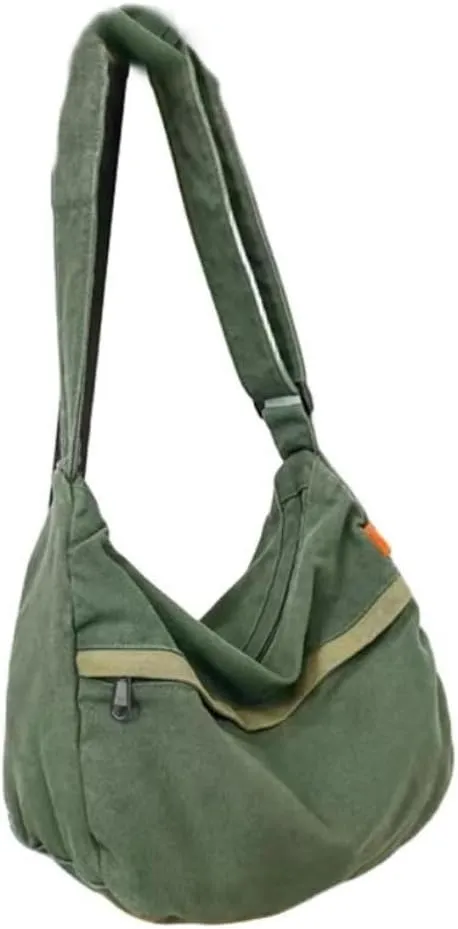 Crossbody Bags Retro Cargo Harajuku Shoulder Large Capacity Satchels Casual Canvas Bag Japan Style Handbag