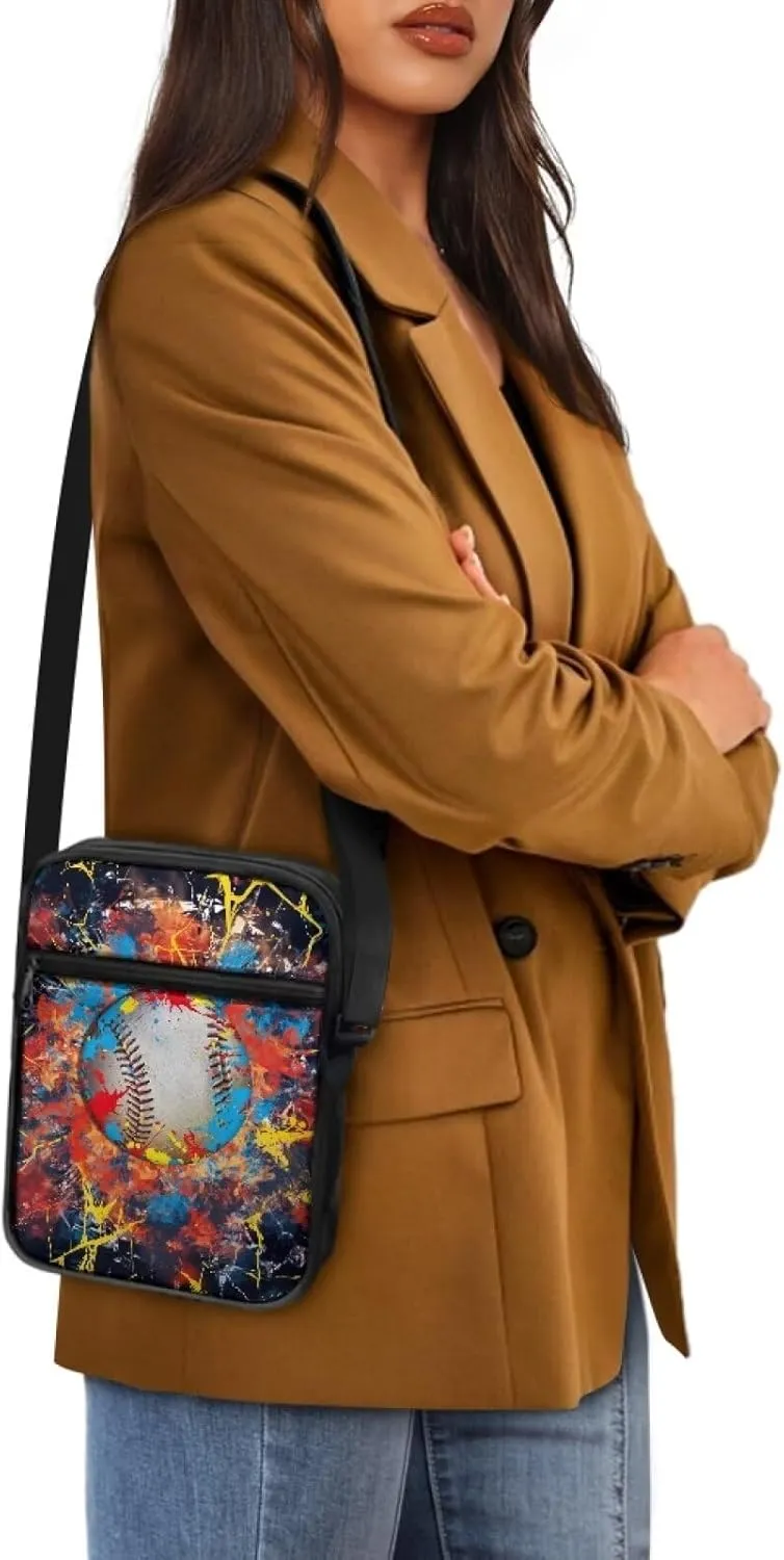 Crossbody Messenger Bags Womens Shoulder Bag Mini Work Office Bag Briefcases with Zipper
