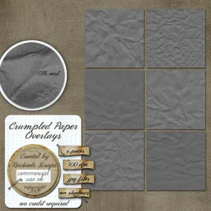 Crumpled Paper Overlays