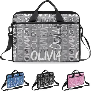 Custom Laptop Bag 15 Inch with Name Personalized Laptop Shoulder Bag Case Briefcases for Women Men Gifts