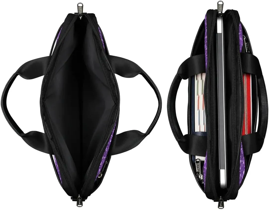 Custom Laptop Bag 15 Inch with Name Personalized Laptop Shoulder Bag for Women Men Gifts - Rainbow Dripping
