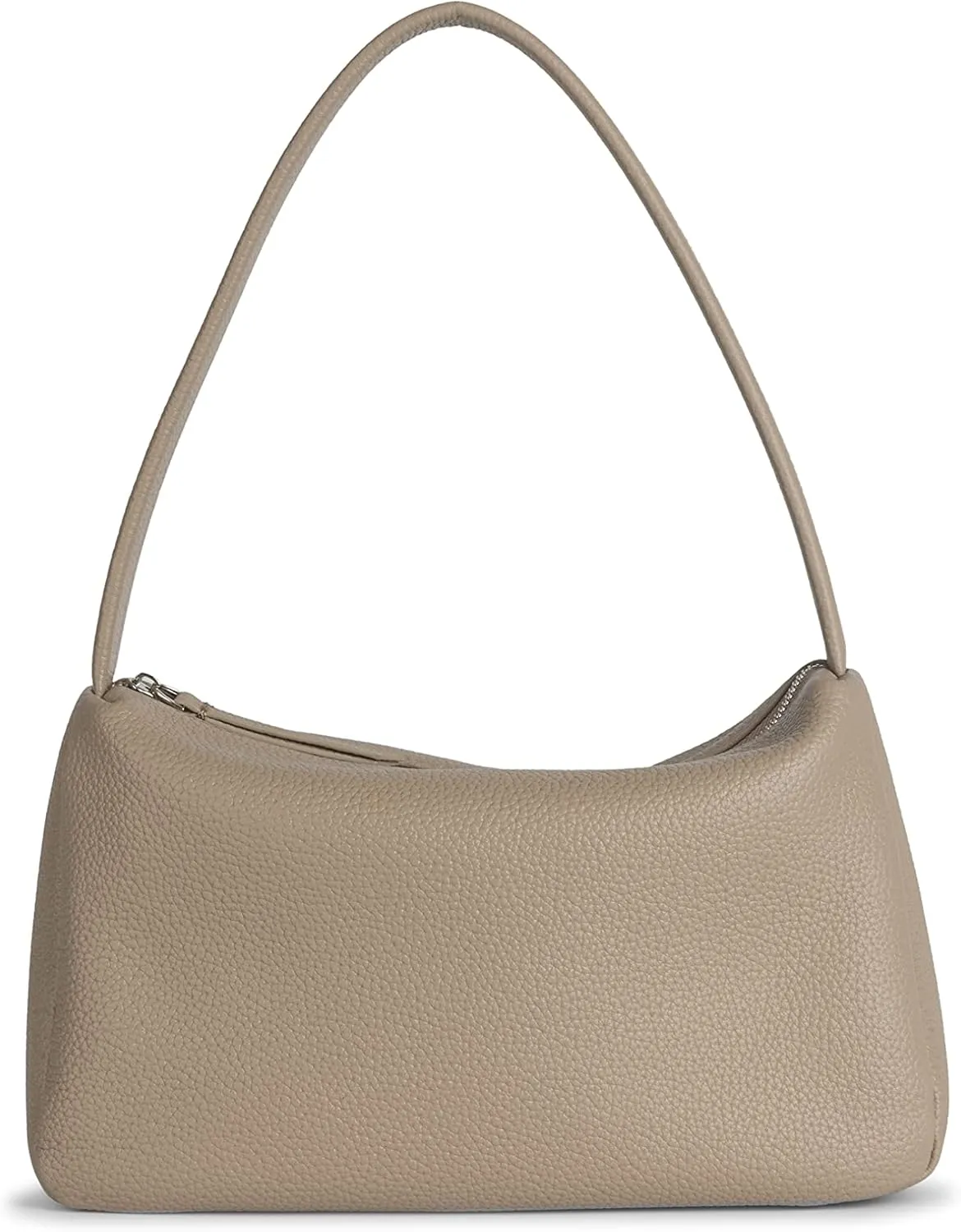 Daiblueland Small Leather Shoulder Bag For Women Premium Top Handle Tote Purse With Zipper Closure
