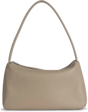 Daiblueland Small Leather Shoulder Bag For Women Premium Top Handle Tote Purse With Zipper Closure