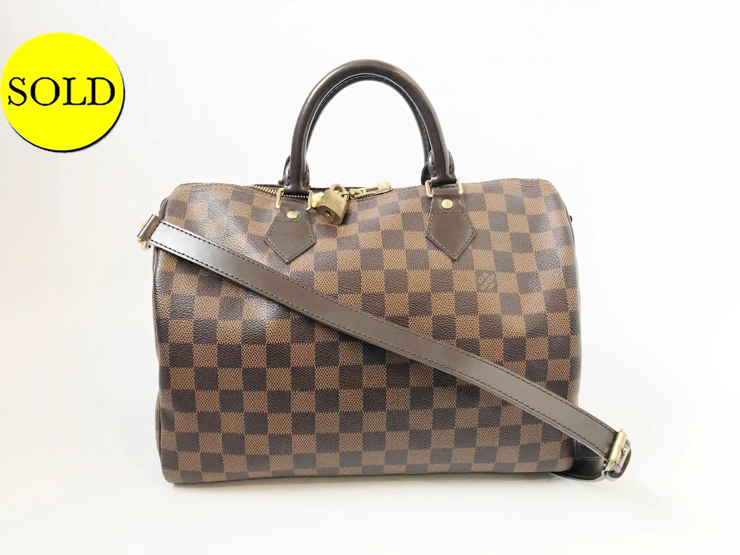 Damier Ebene Speedy Bandouliere 30