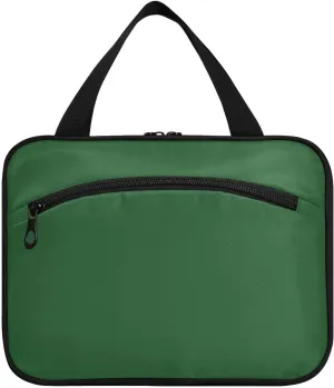 Dark Green hanging travel toiletry bags with hook, designer compact cosmetic bags for travel make up toilet bolso de mano para hombre L