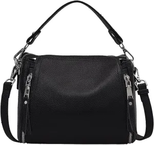 Designer Genuine Leather Messenger Bags For Women High Capacity Handbags Travel Luxury Cowhide Crossbody Bag