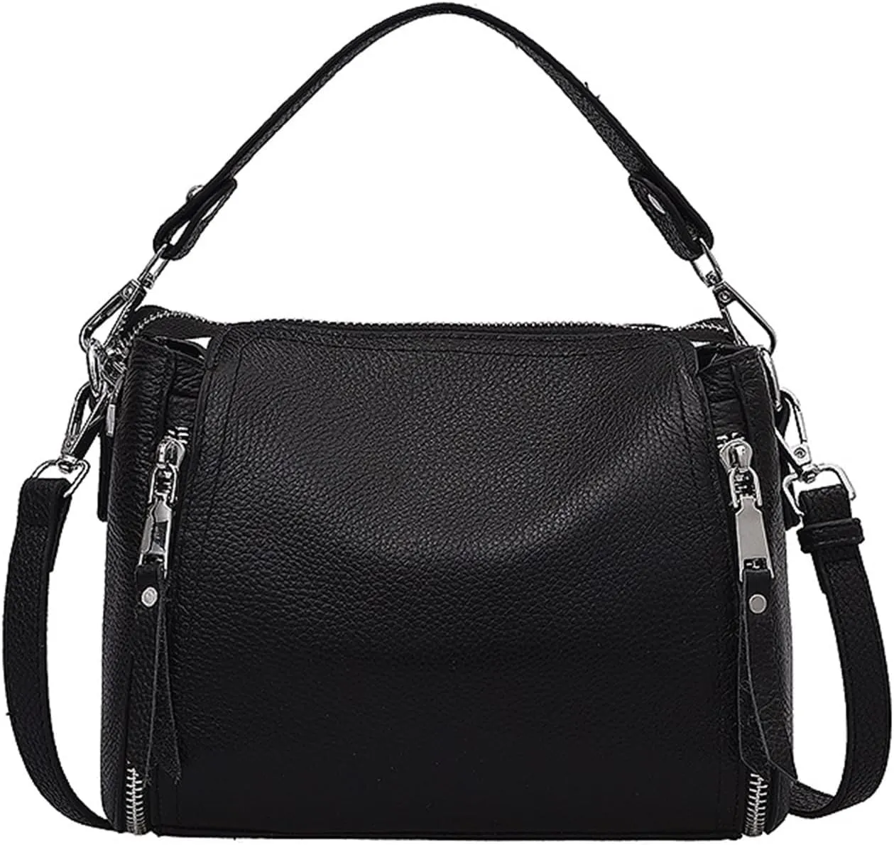 Designer Genuine Leather Messenger Bags For Women High Capacity Handbags Travel Luxury Cowhide Crossbody Bag