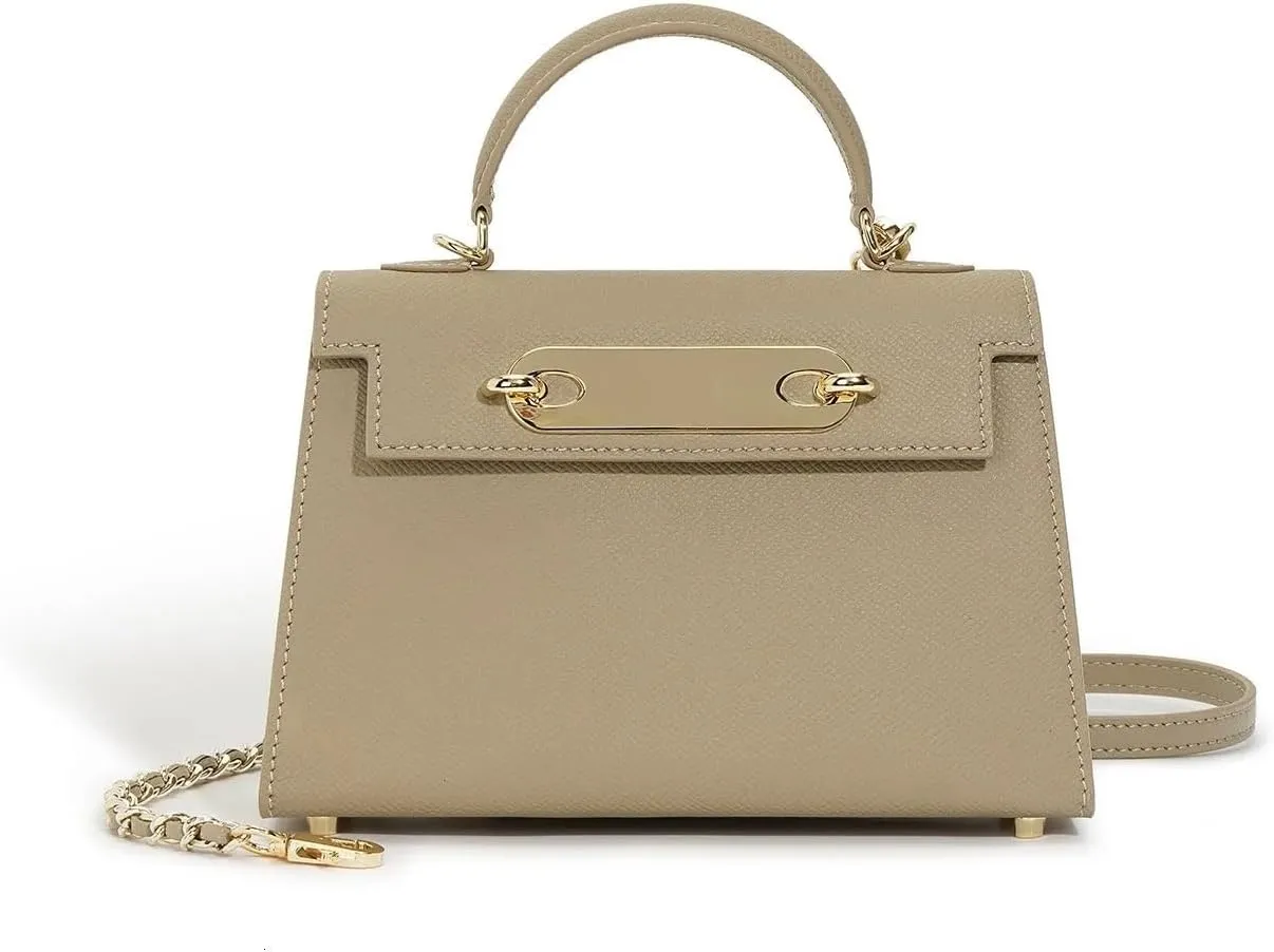 Designer Totes Versatile Cowhide Letter Chain Flip Small Square Commuter Mini Bag Handbag for Women Totes Bags