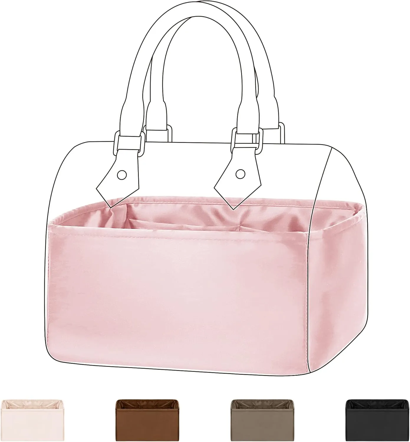 DGAZ Custom Purse Organizer insert For LV Speedy bags，Silky Smooth Bag Organizer，Luxury Handbag & Tote Shaper（Custom，custom）